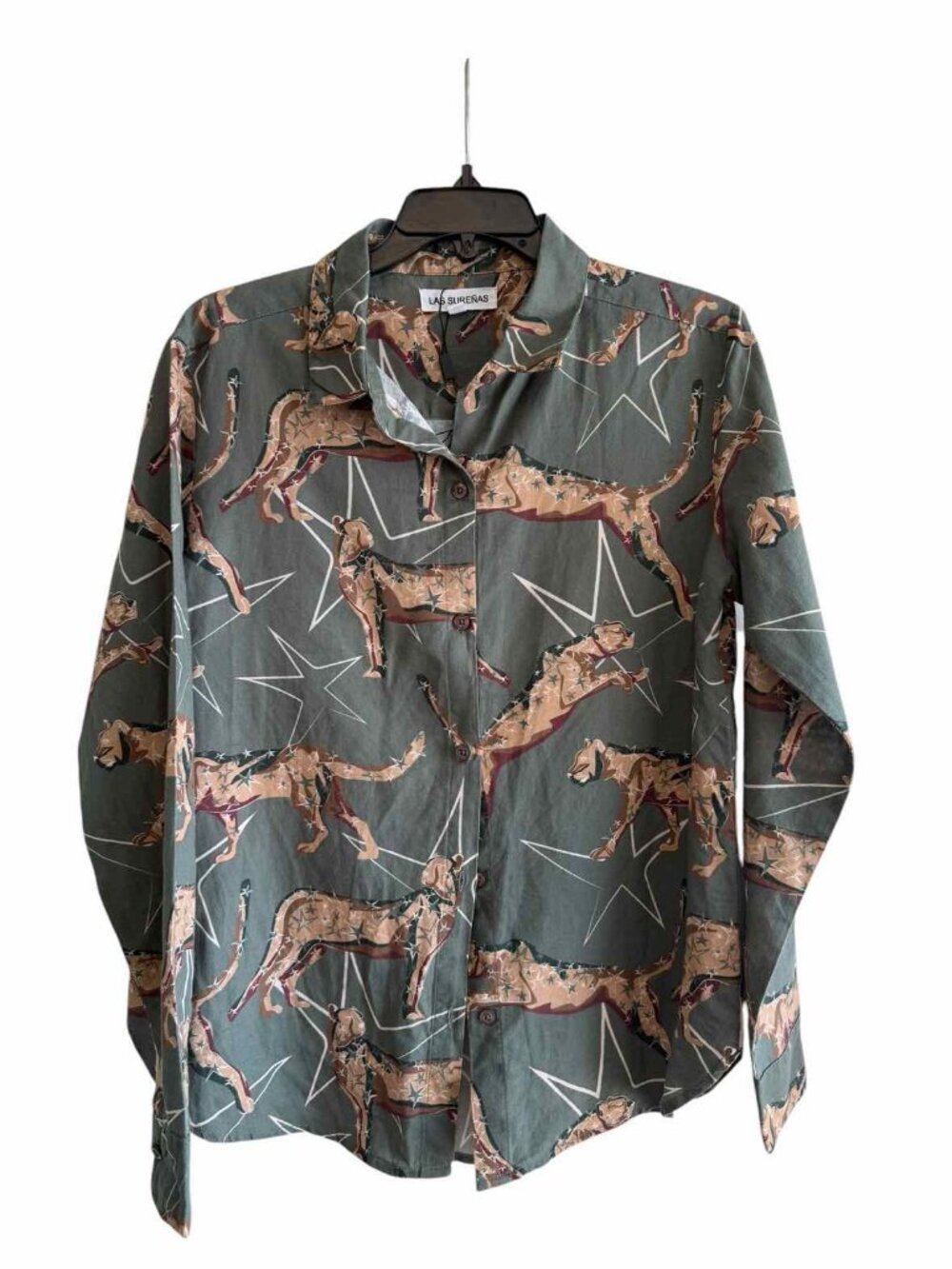 LAS SURENAS Army Green Size M Shirt